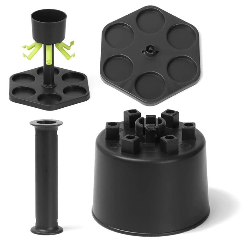6er Shot Verteiler- einzeln verschließbar inkl. 6 Gläser, Shotdispenser, Schnapsglas Spender — изображение 5