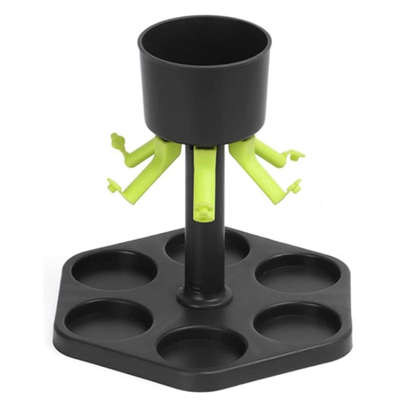 6er Shot Verteiler- einzeln verschließbar inkl. 6 Gläser, Shotdispenser, Schnapsglas Spender — изображение 2