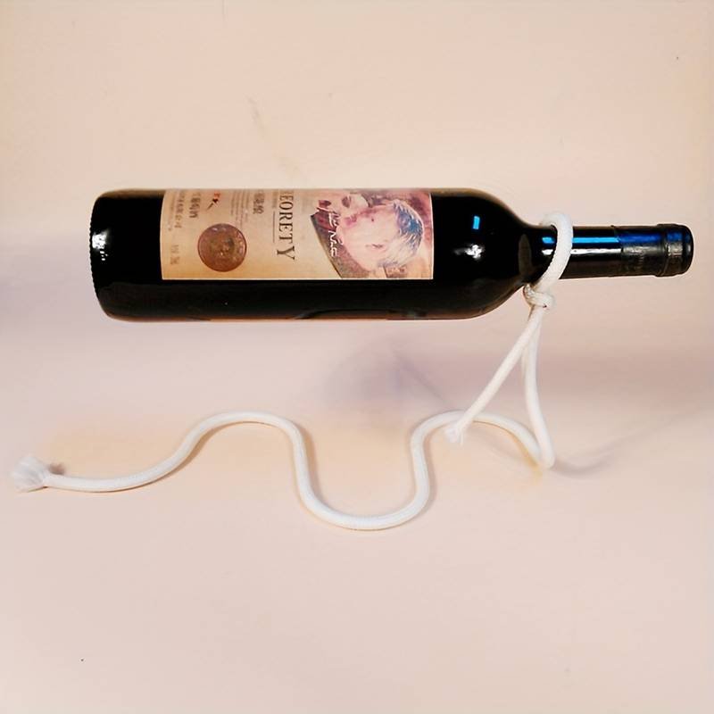 Seil Weinhalter, Flaschenhalter mit Magischer Illusion, dekorative Präsentation Weinflasche — изображение 2
