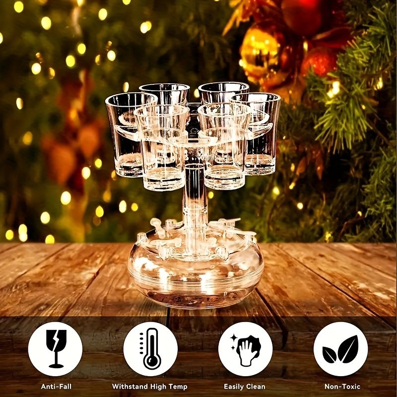 6er Transparenter Shot Verteiler, Shotdispenser, Schnapsglas Spender, Perfekt für Partys & Spiele — изображение 5