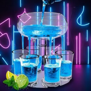 6 прозрачных диспенсеров для рюмок, диспенсер для рюмок, диспенсер для рюмок, идеально подходит для вечеринок и игр